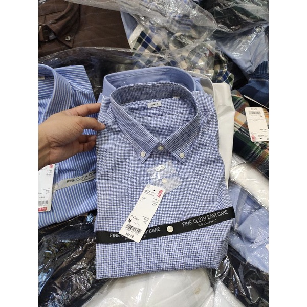 Sơ Mi Nam Uni Easy Care Checked,Fine Cloth Chống Nhăn,Nhàu,Siêu Thoáng Mát