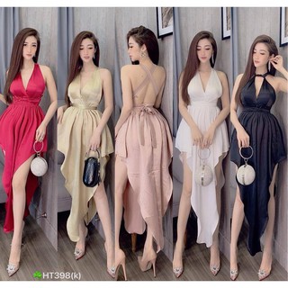 ĐẦM MAXI CỔ YẾM DÂY TÀ NHỌN