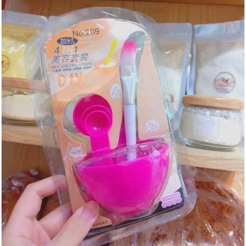 Bộ bát trộn mặt nạ đắp mặt