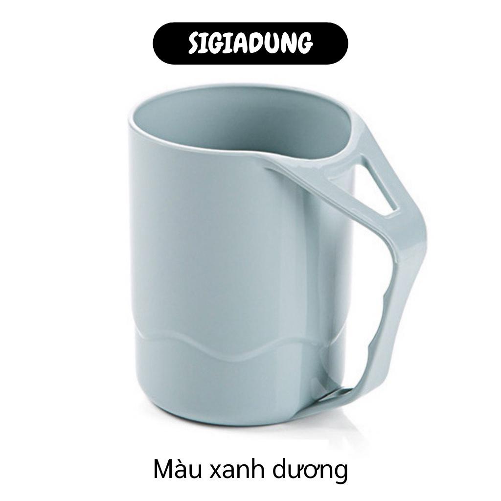 [SGD] Cốc Đánh Răng - Ly Nhựa Đánh Răng Đựng Bàn Chải Sáng Tạo Có Tay Cầm Tiện Lợi 9350