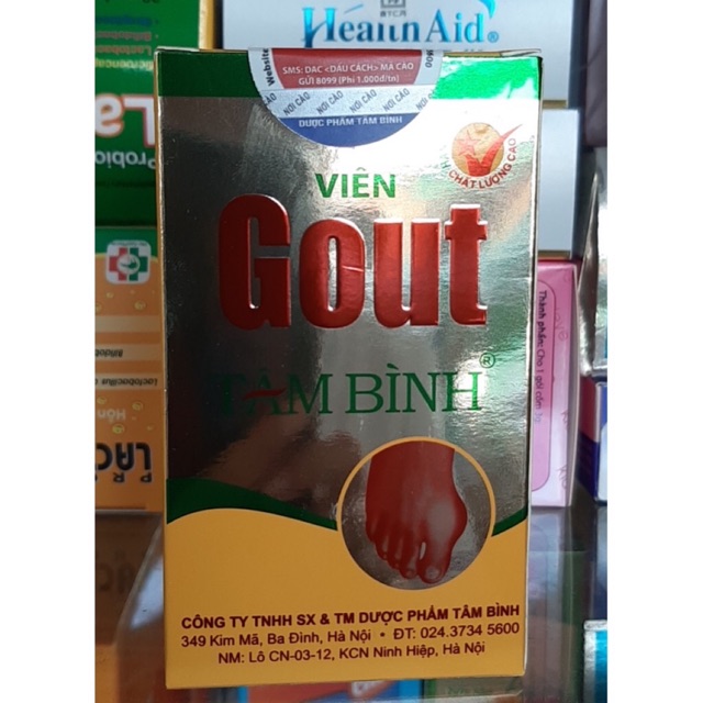 Viên Gout Tâm Bình hộp 60 viên