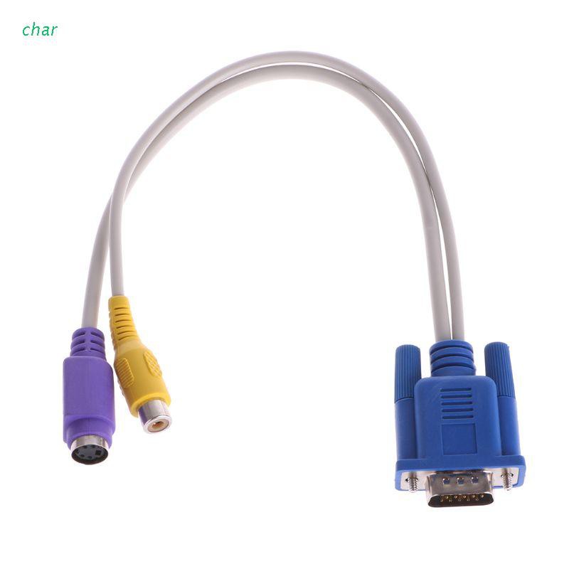 Cáp Chuyển Đổi Từ Cổng Vga Sang Tv S-Video Rca Av