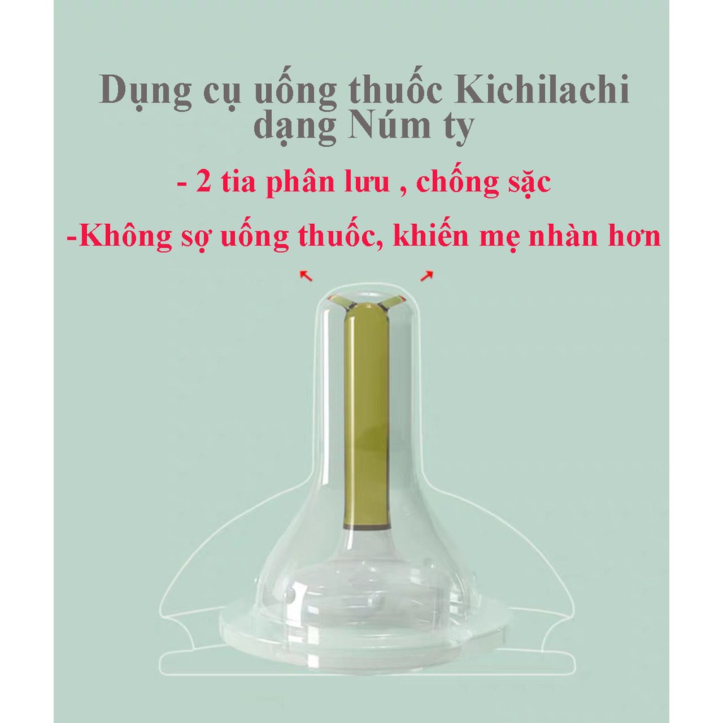 Dụng cụ uống thuốc cao cấp không BPA an toàn cho Bé Kichilachi