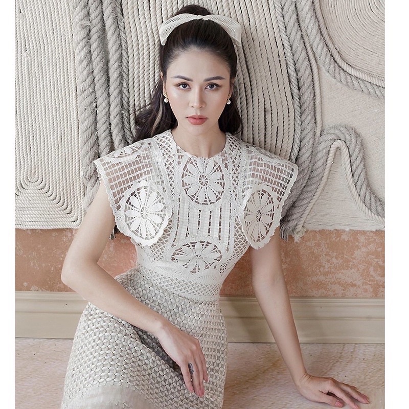 Đầm ren cao cấp hàng Quảng Châu