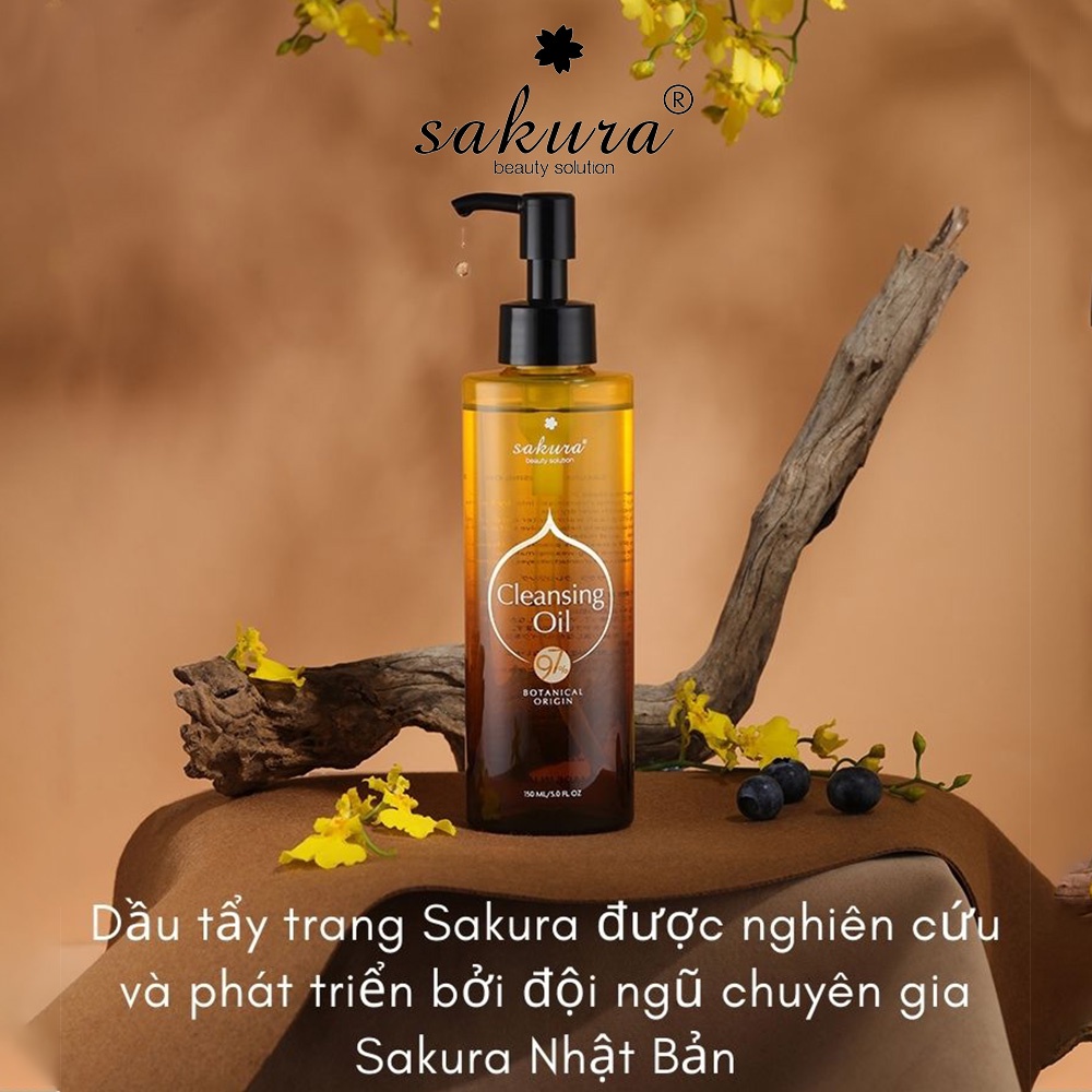 Dầu tẩy trang Sakura Cleansing Oil làm sạch dịu nhẹ an toàn cho da 150ml