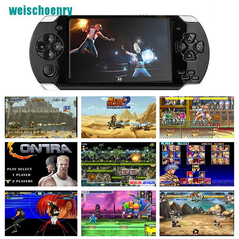 Máy Chơi Game Cầm Tay Ry X6 8g 32 Bit 4.3 "Psp 10000 Trò