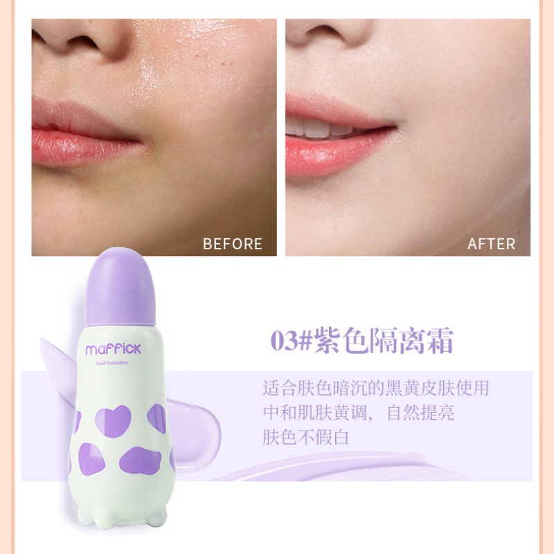 [Hàng mới về] Kem nền dạng lỏng MAFFICK lâu trôi dưỡng ẩm che khuyết điểm giúp làm sáng da