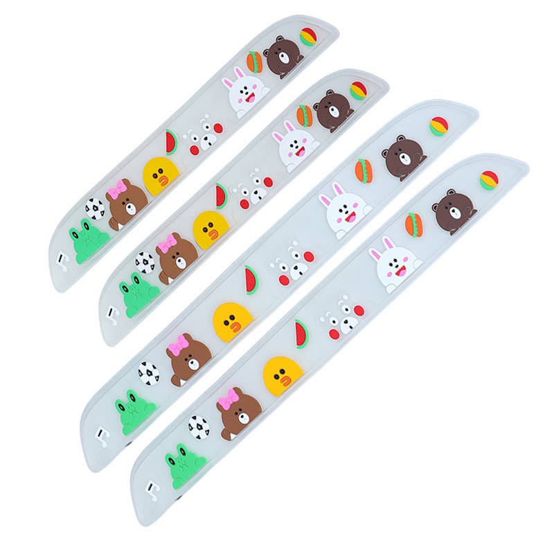 Automobile Door Strip Anti-Stepping Welcome Pedal Trim Carbon Fiber Pattern Bumper Anti-Collision Door Edge Protector Universal Modification car accessories P9OI