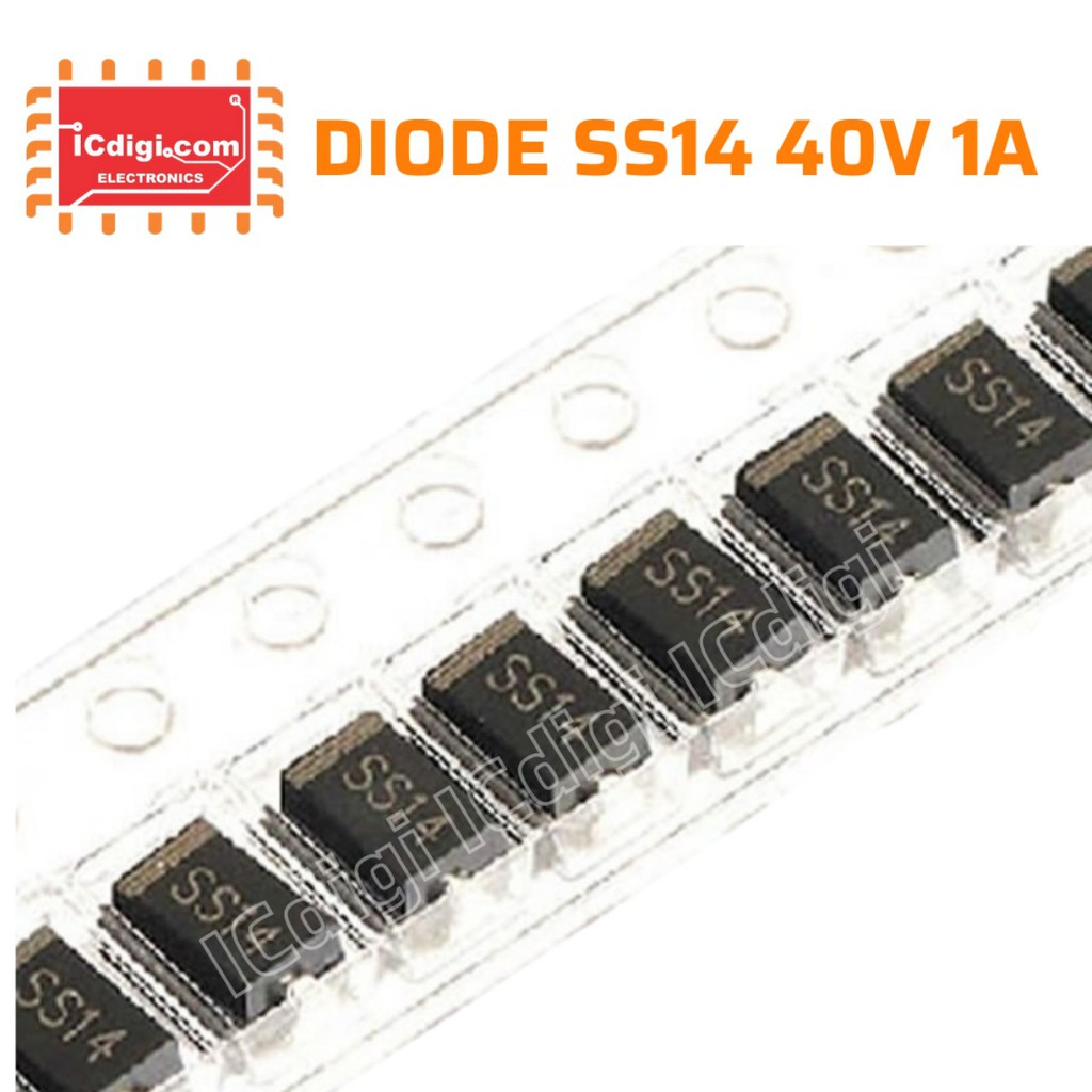 Bộ 50 con DIODE SCHOTTKY SS14 SMD 1A 40V (1N5819 SMA)