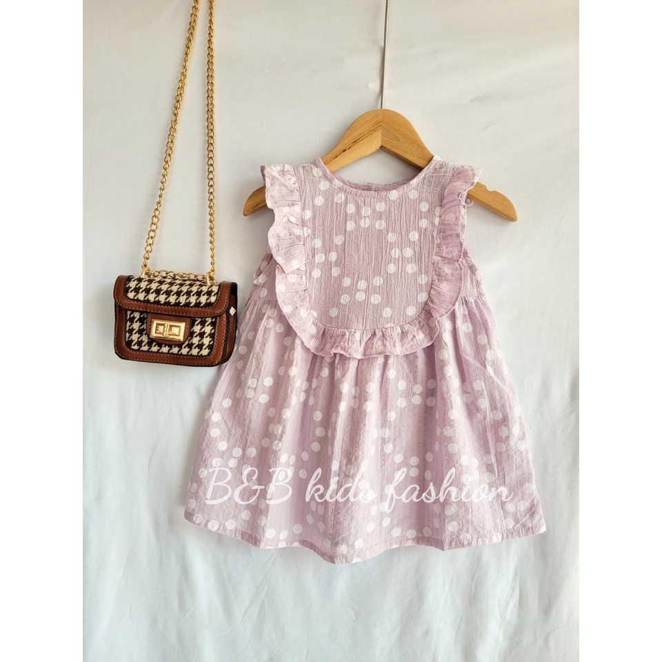 đầm bèo bi tím siêu yêu cho bé