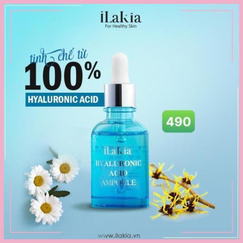 Tinh Chất Phục Hồi Da Hyaluronic Ilakia (Korea) 30ml [Tặng 1 khẩu trang Hamita] | BigBuy360 - bigbuy360.vn