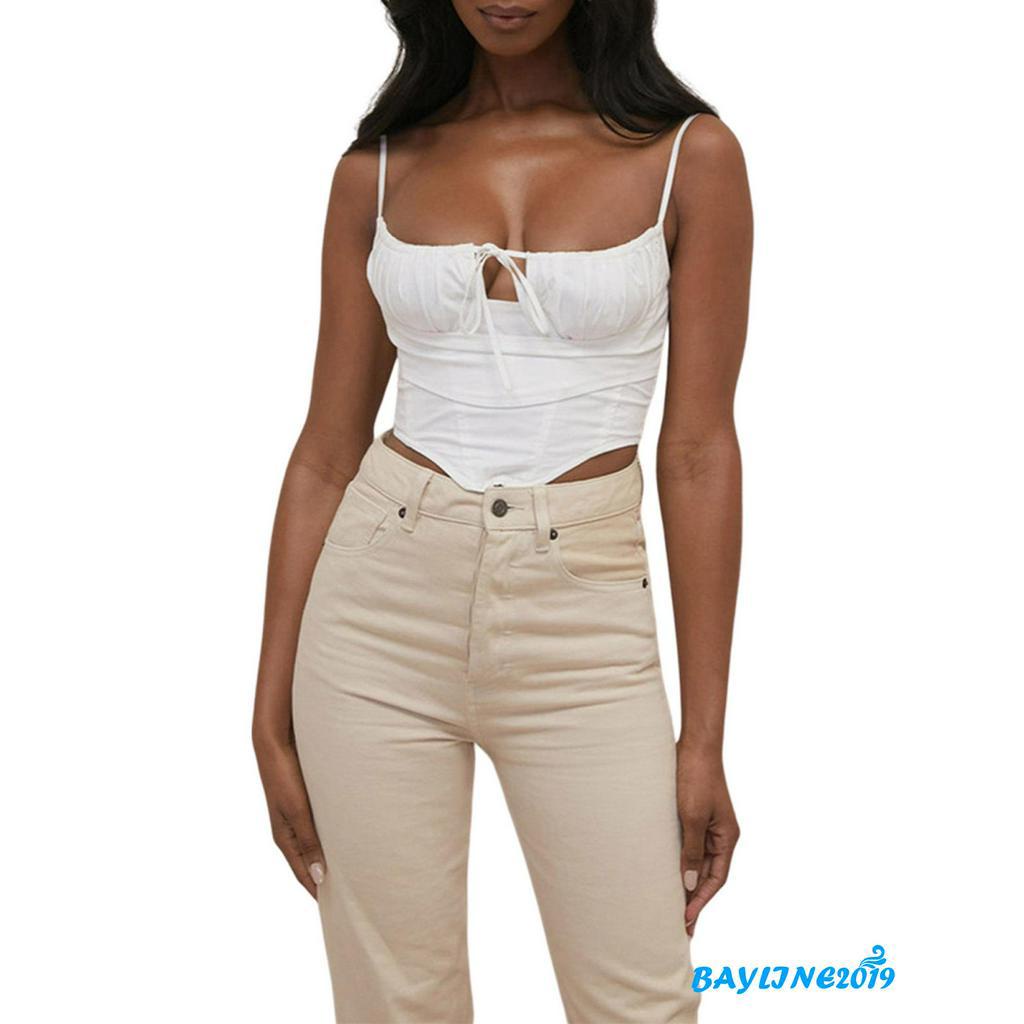 Áo Dây Nữ Cộc Tay Hở Eo Quyến Rũ