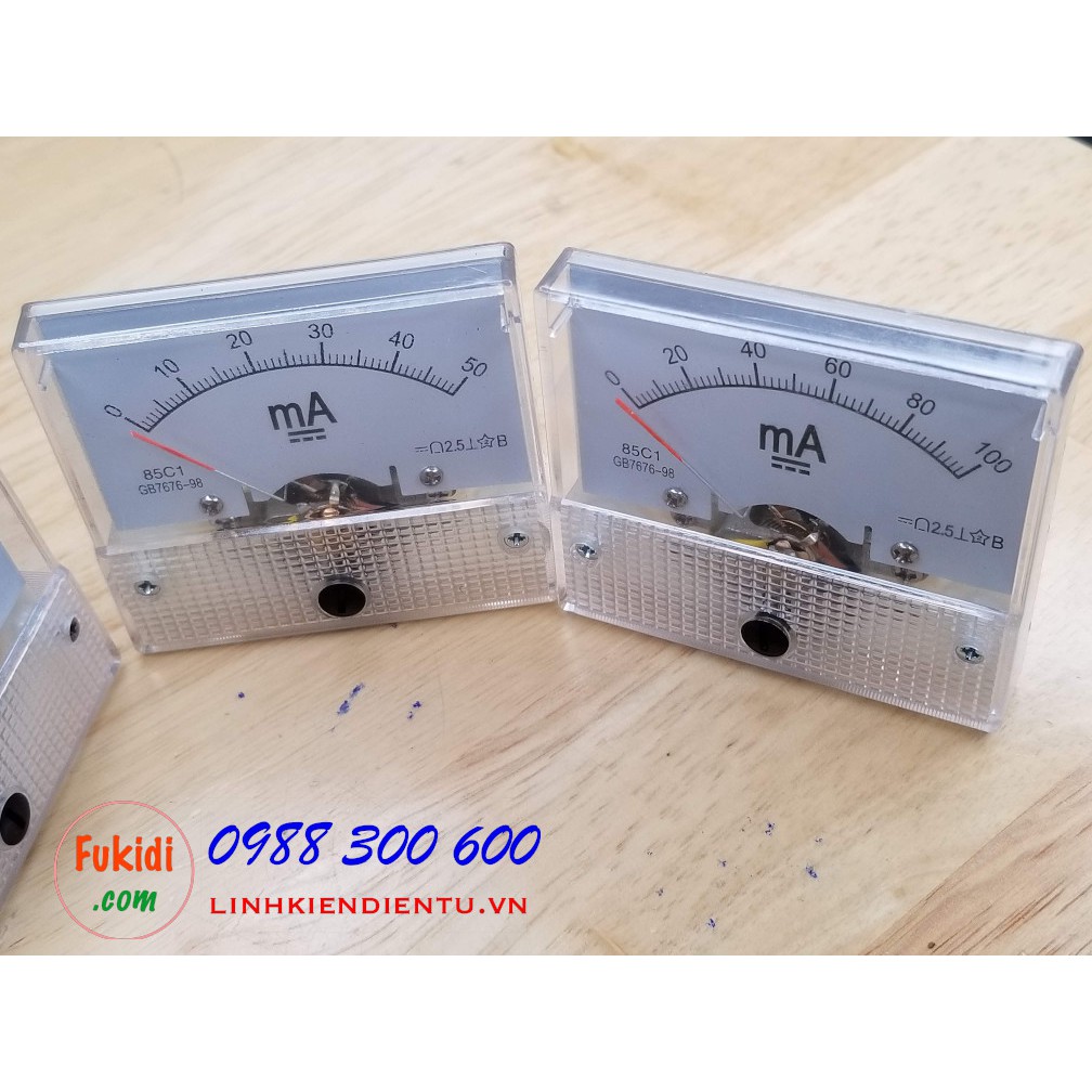 Ampe kế DC 85C1 đo dòng điện DC từ 50uF đế 30A