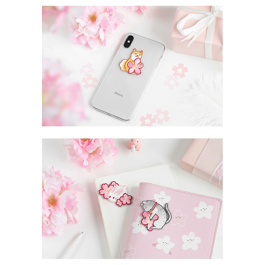 Sticker Ủi Thêu Hoạt Hình Sakura Dễ Thương
