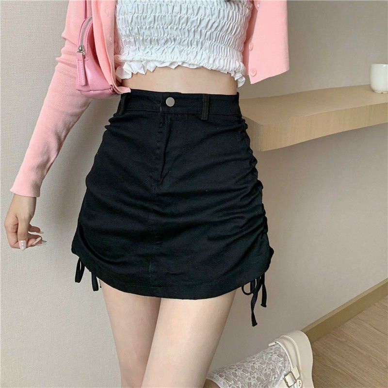 Chân váy rút dây 2 bên vải kaki dầy đẹp 4MN