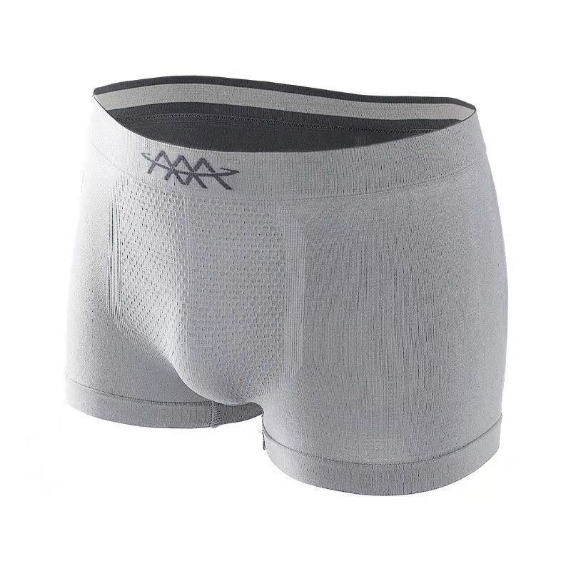 Hộp 3 quần lót sịp đùi nam AAA Boxer cotton thông hơi co giãn 4 chiều Freesize &lt; 70Kg - Doris.Bra