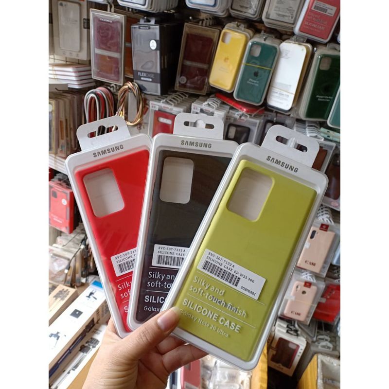 Ốp lưng Silicone Case cho Samsung Note 20 Ultra/ Note 20 Ultra 5G chống bám bẩn dễ lau chùi