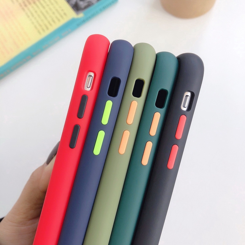 Ốp điện thoại nhựa cứng PC + silicon nhám mờ chống sốc cho Huawei Nova 3i Y9 Prime 2019 Nova 5T Mate 30 Pro 20 Pro