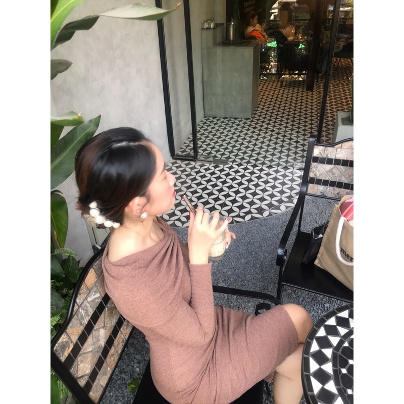 Đầm Cuao đầm body đầm ôm đầm ôm lệch vai - Willa.cuaoshop
