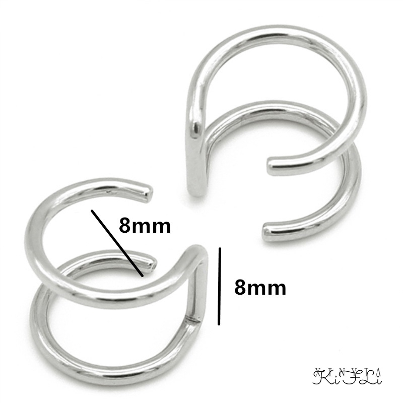 🌸Khuyên Kẹp Vành Tai Dạng Xoắn Thời Trang 4 Màu Tùy Chọn Cho Nữ