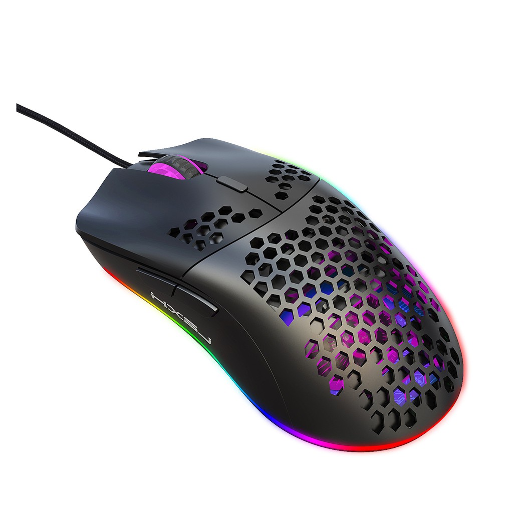 Chuột Gaming Hel + Hxsj X600 Màu Rgb Có Đèn Phát Sáng