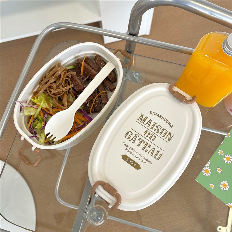 ONLY HOUSE Hộp cơm Hai Tầng Cách Nhiệt Đơn Giản Phong Cách Nhật Bản