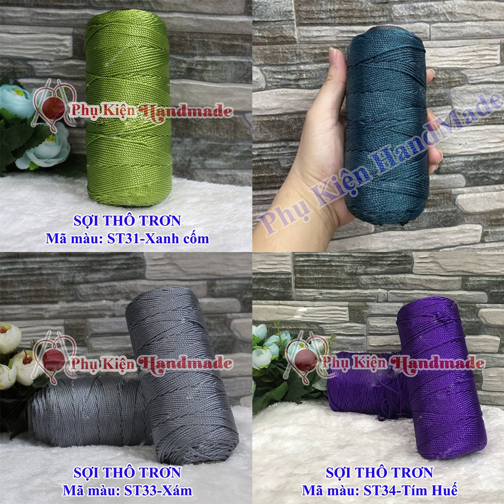 Sợi Thô Trơn (Màu 26-50)-25k/cuộn~ 200gram