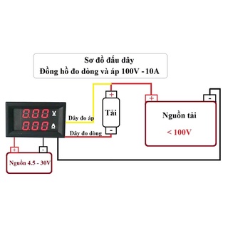 [NSHOP] Đồng Hồ Đo Dòng Áp DC 10A - DE5Q