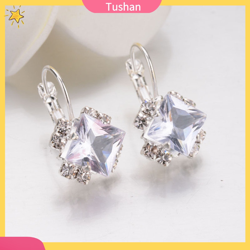 Hoa tai đính đá thời trang sang trọng dành cho nữ
