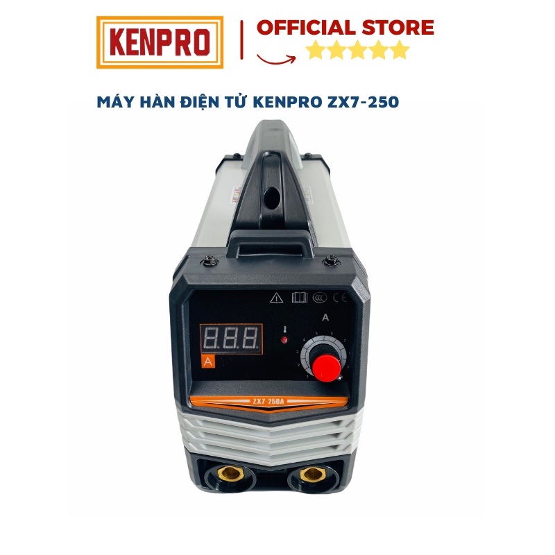 Máy Hàn Điện Tử Kenpro ZX7-250 Hàn Đến Que 4.0mm Hàn Liên Tục Que 3.2mm Bảo Hành 12 Tháng