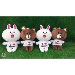 Gấu BROWN và thỏ CONY 40cm cặp đôi thú nhồi bông đáng yêu gấu bông