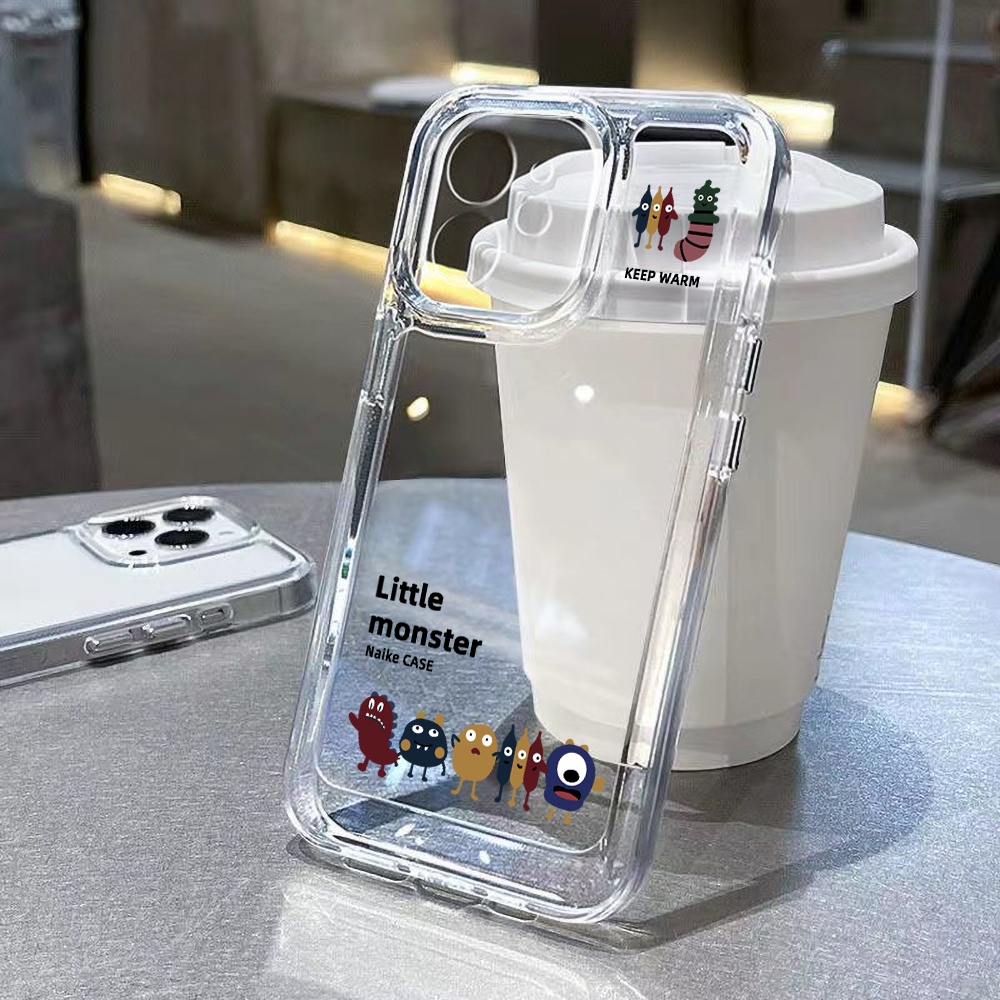 Ốp Điện Thoại Acrylic Hình Quái Vật Dễ Thương Cho IPhone XR 13 12 11 Pro Max X XS Max 8 7 Plus SE 2020 SE3
