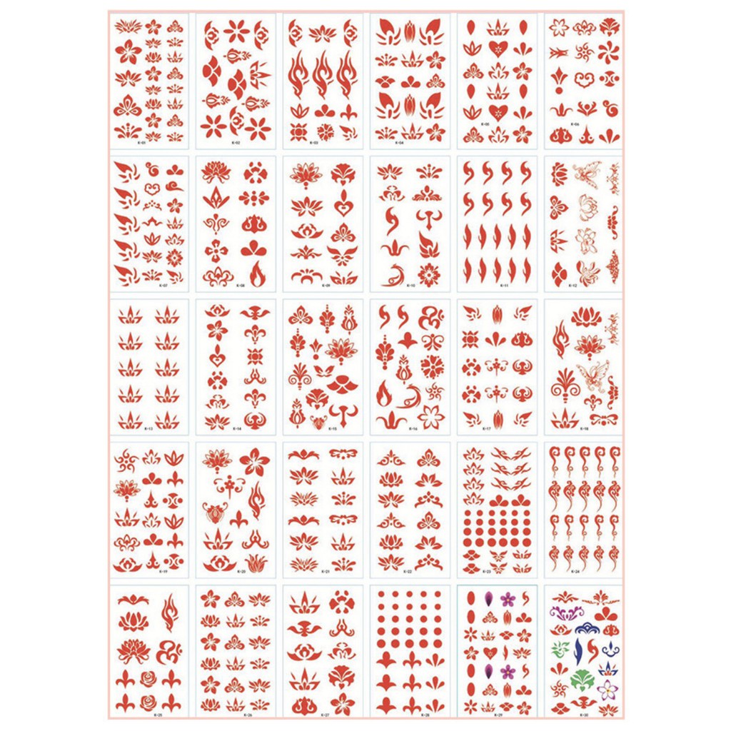 Combo 30 tấm Hình xăm dán Mini