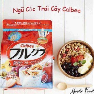 Ngũ cốc cao cấp Calbee Fruit Granola Cereal