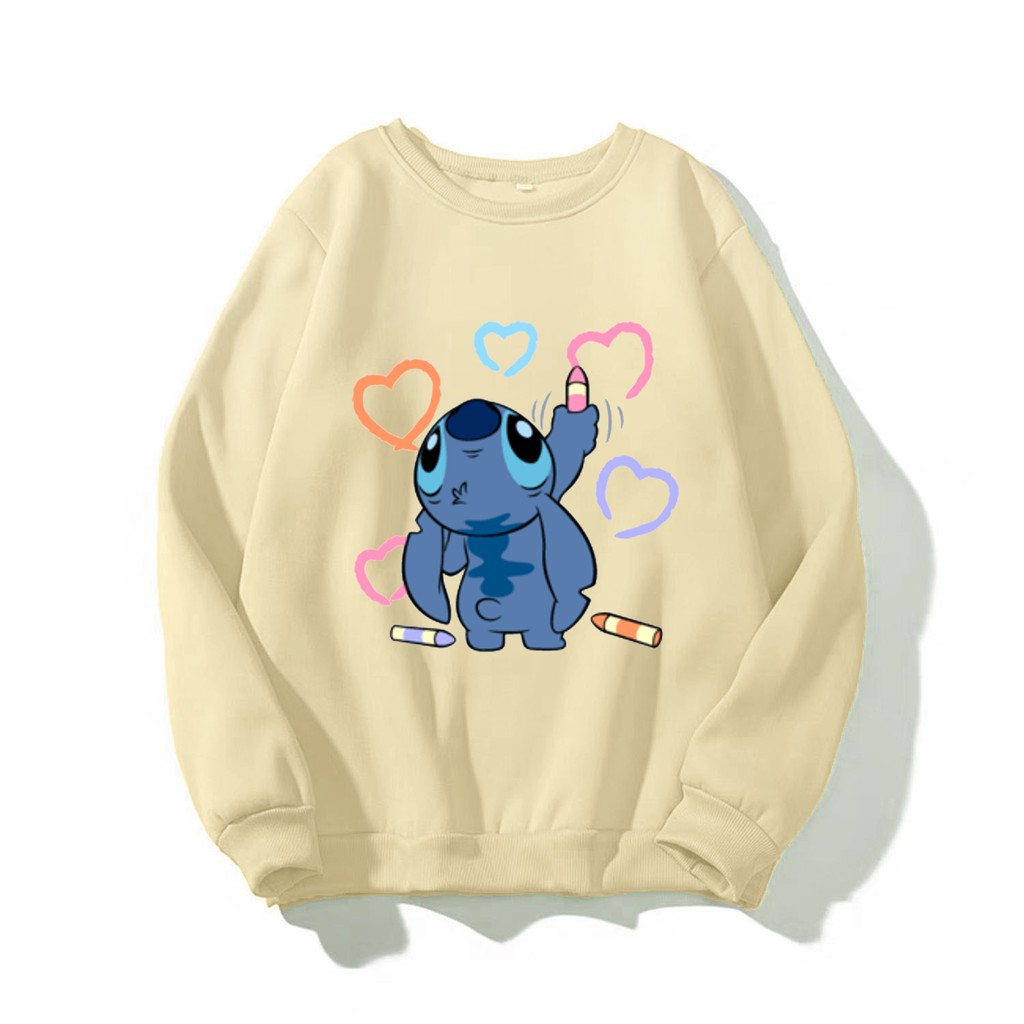 ÁO SWEATER NAM NỮ IN HÌNH STITCH (NHIỀU MÀU)