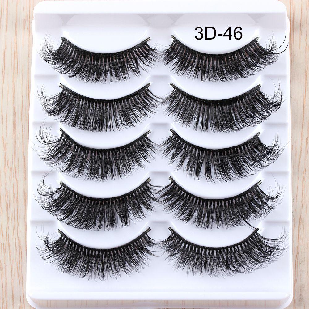 BORAG Set 5 Cặp Lông Mi Giả Dài Và Dày Tự Nhiên Chuyên Nghiệp SKONHED