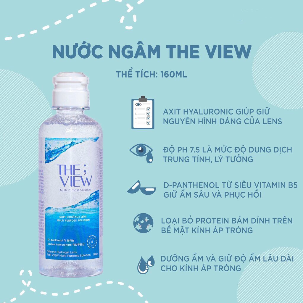 Dung dịch nước ngâm kính áp tròng The View