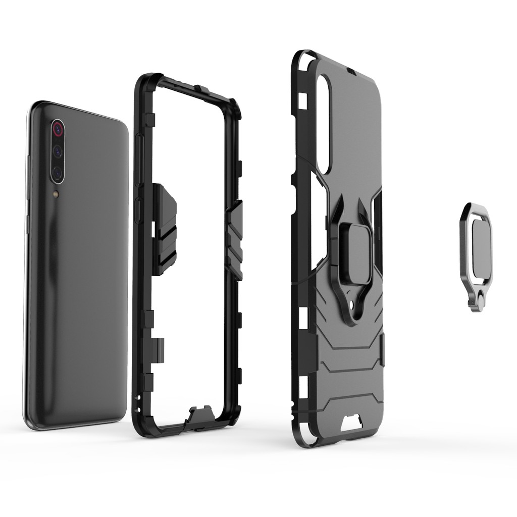 FREESHIP 50k_Ốp lưng Xiaomi Mi 9 Pro, Ốp iron man chống sốc kèm nhẫn iring cho Mi 9 Pro