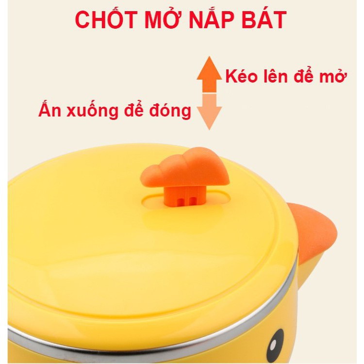 Bộ bát ăn dặm 5 món Goryeo Baby Hàn Quốc giữ nhiệt + chống rơi vỡ + chống tràn - TIMIKID