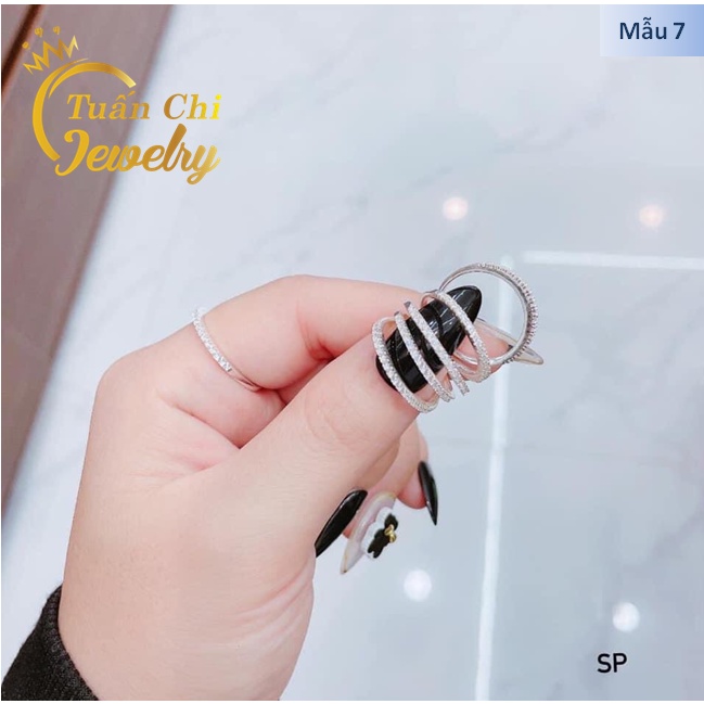 Nhẫn Nữ 𝑻𝑨̣̆𝑵𝑮 𝑯𝑶̣̂𝑷Các Mẫu Nhẫn Bạc Nữ Dáng Nhỏ Xinh Xắn Kèm Hộp Nơ Đẹp, Bảo Hành