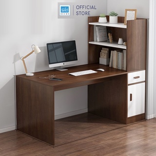 Bàn Học Kết Hợp Kệ Sách Để Phòng Ngủ, Góc Làm Việc Thương Hiệu SIB Decor (Không Gồm Ghế) - BLV03