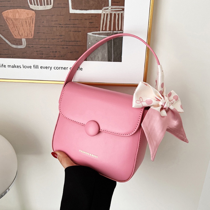 Túi IELGY đeo chéo hình vuông cỡ nhỏ có khăn lụa chất lượng cao thời trang cho nữ