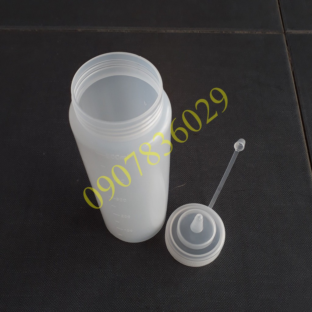 BÌNH NHỰA ĐỰNG NƯỚC SỐT 500ML, BÌNH ĐỰNG TƯƠNG, BÌNH SIRO, BÌNH NHỰA