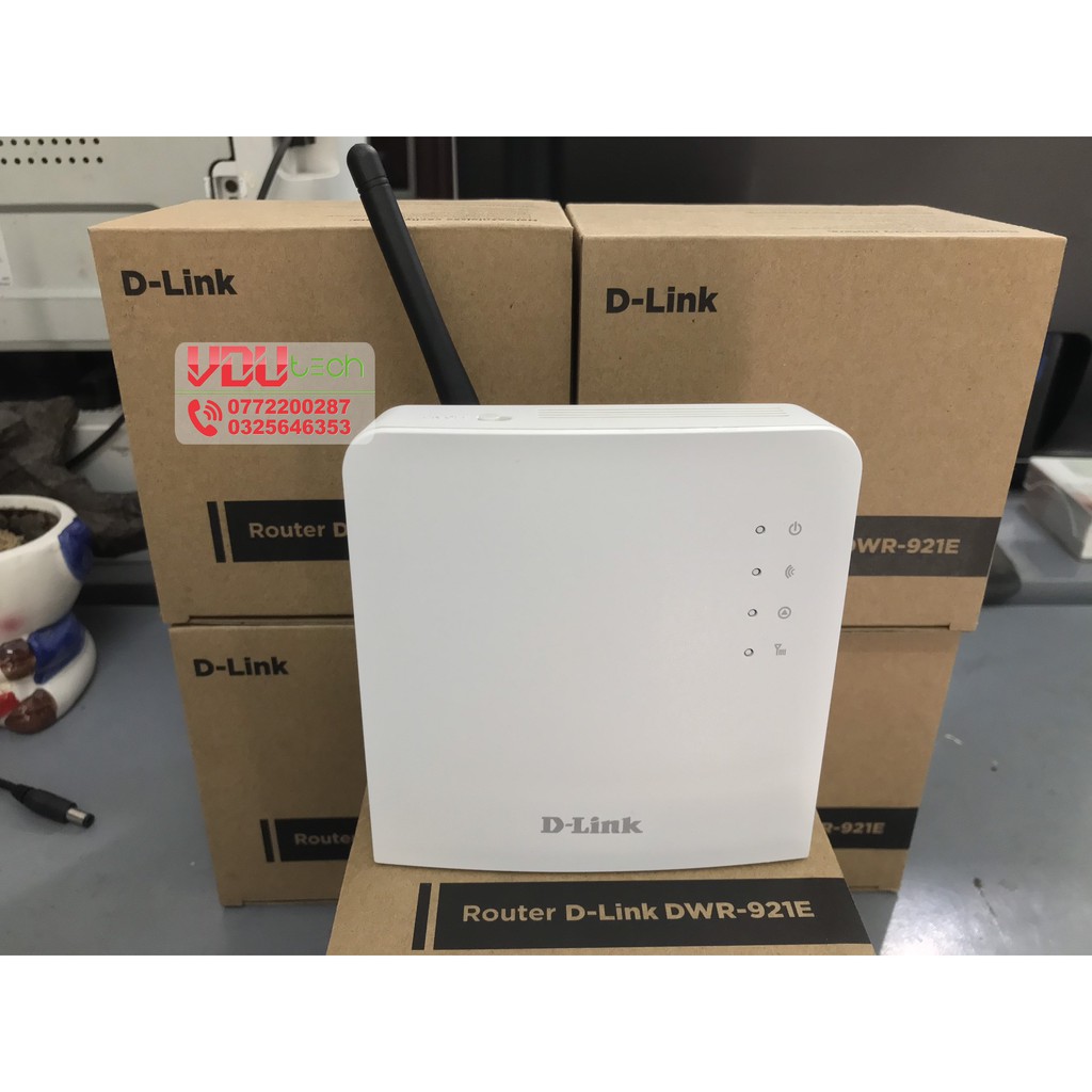 Modem Wifi 4G D-Link DWR-921E | 150Mbps | 32 user, 2 port LAN (đã kèm anten)