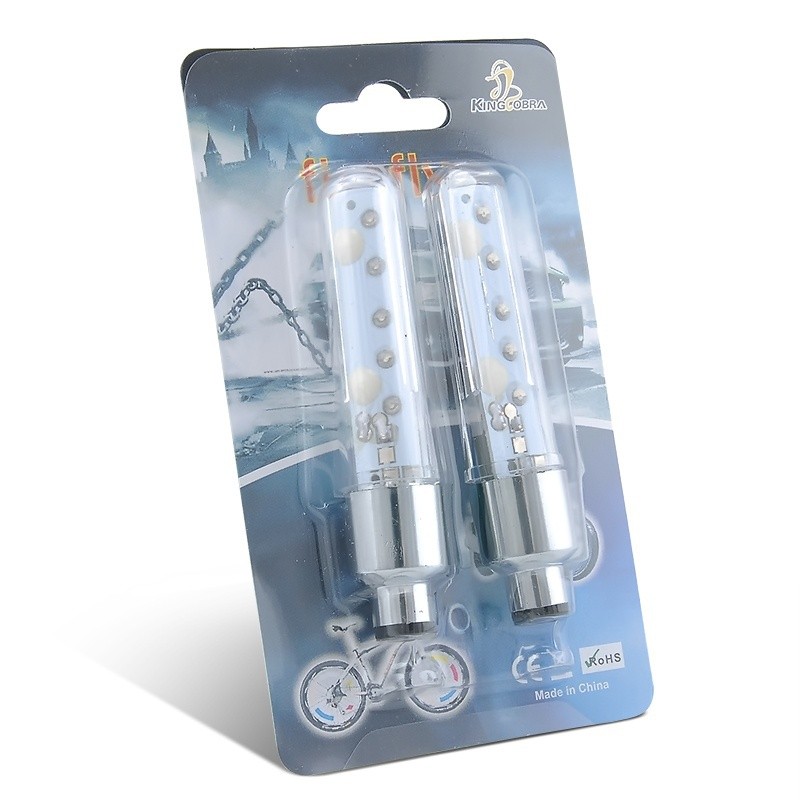 【COD】Set 2 đèn LED 5 bóng gắn van bánh xe đạp, xe máy