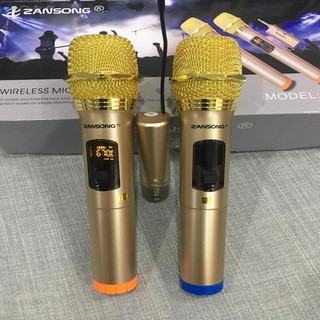 Bộ 2 micro không dây đa năng Zansong S28 hàng tốt giá gốc