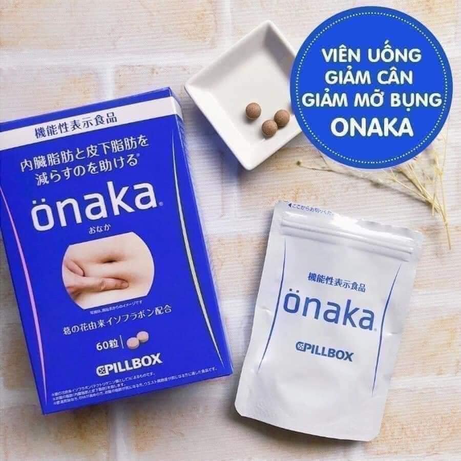 Viên Uống Giảm Mỡ Bụng Onaka Pillbox [CHÍNH HÃNG] Nhật Bản 60 viên