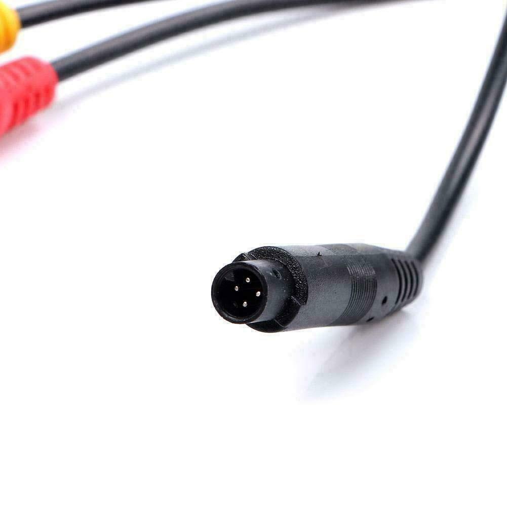 Cáp camera lùi xe hơi 4-pin sang cvbs rca nối nguồn X5Y4 F4F4 B5U0