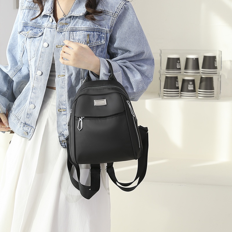 Ba Lô Nylon Chống Thấm Nước Chống Trộm Phong Cách Hàn Quốc Thời Trang Cho Nữ