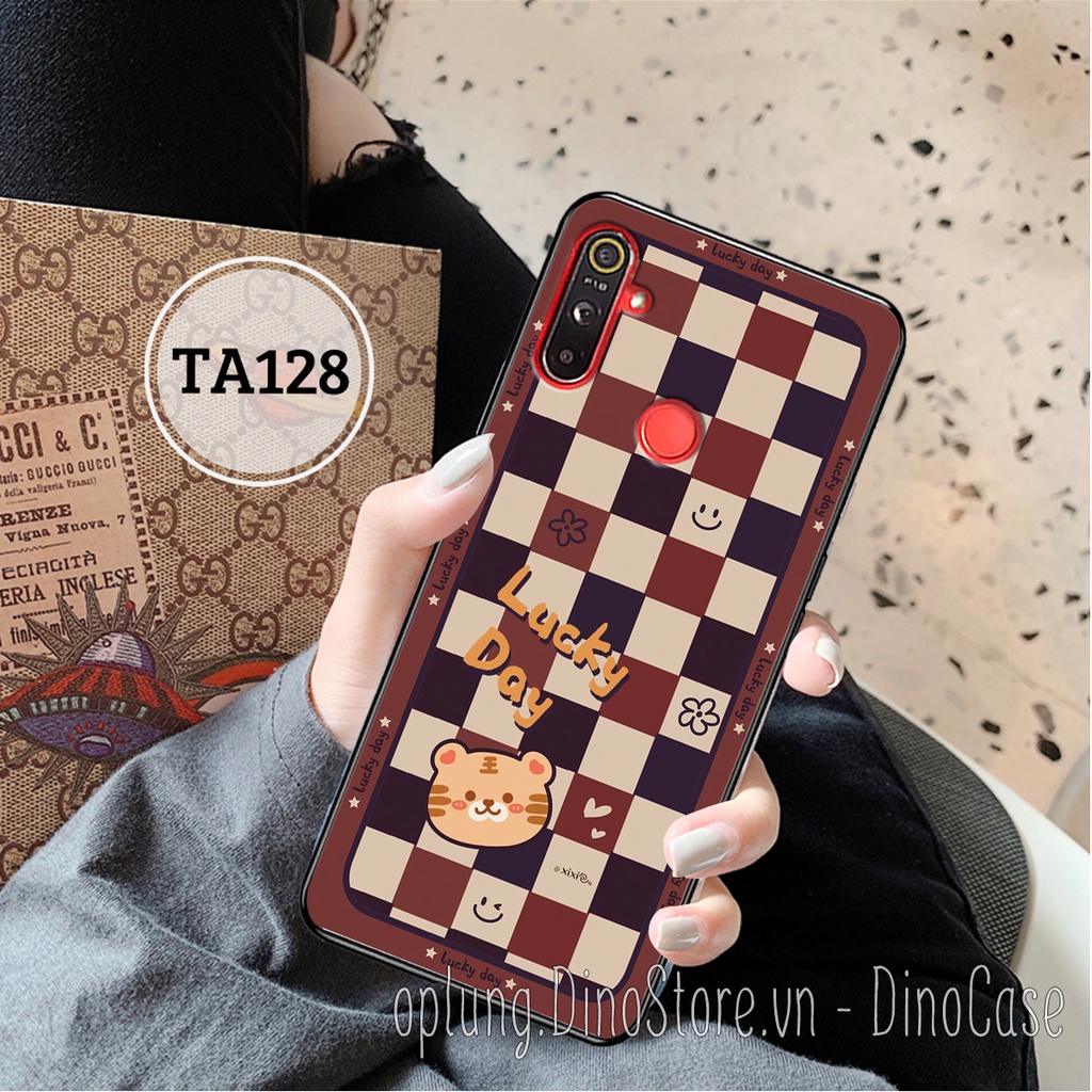 Ốp lưng Realme C3/5/5i/5 Pro- Realme 6/6 Pro in hình họa tiết kẻ Caro đen đỏ thời trang viền dẻo bảo vệ camera giá rẻ.